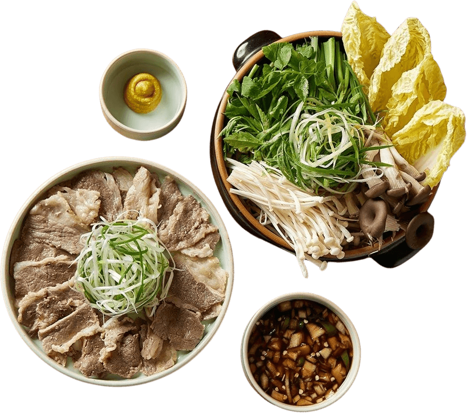 우삼겹 야채고기찜