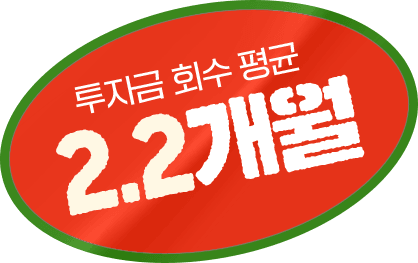투자금 회수 평균 2.2개월